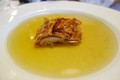 Kaninchensuppe mit Kaninchenstrudel, Schwarzwallner