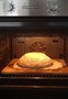 Brot aus Simperl gestürzt, bereit bei 300 Grad zu backen